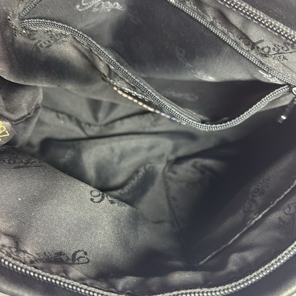 Vintage Fossil Black Smooth Leather Shoulder Bag - Picture 9 of 10